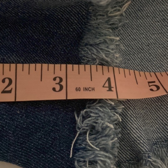 Sincerely Jules High Waist Medium Wash Denim Cutoff Jean Shorts -Size 254 - Picture 8 of 8